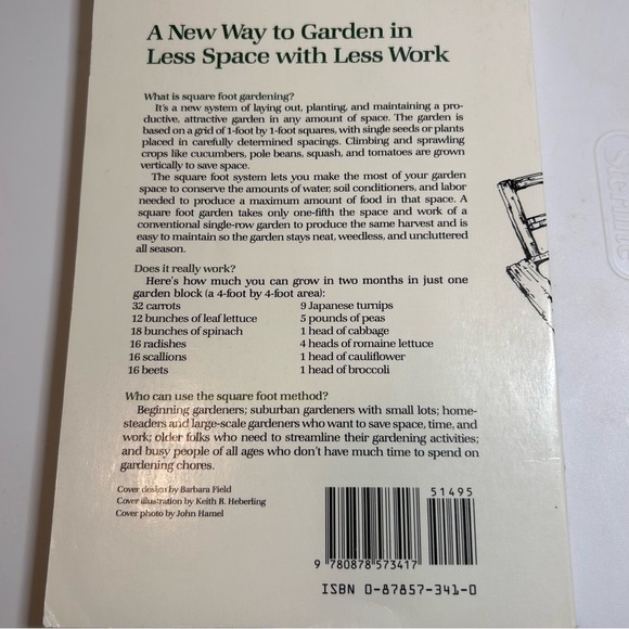 Square Foot Gardening Book by Mel Bartholomew - Picture 2 of 9